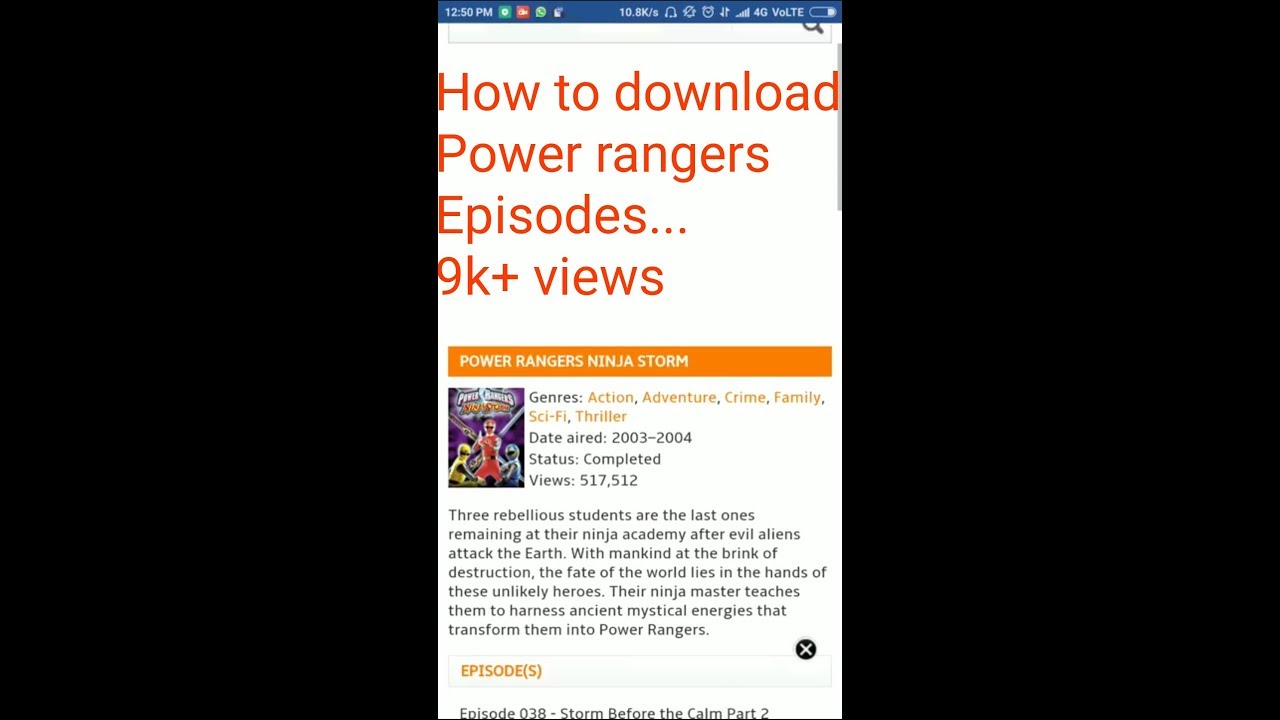 free download power rangers episodes